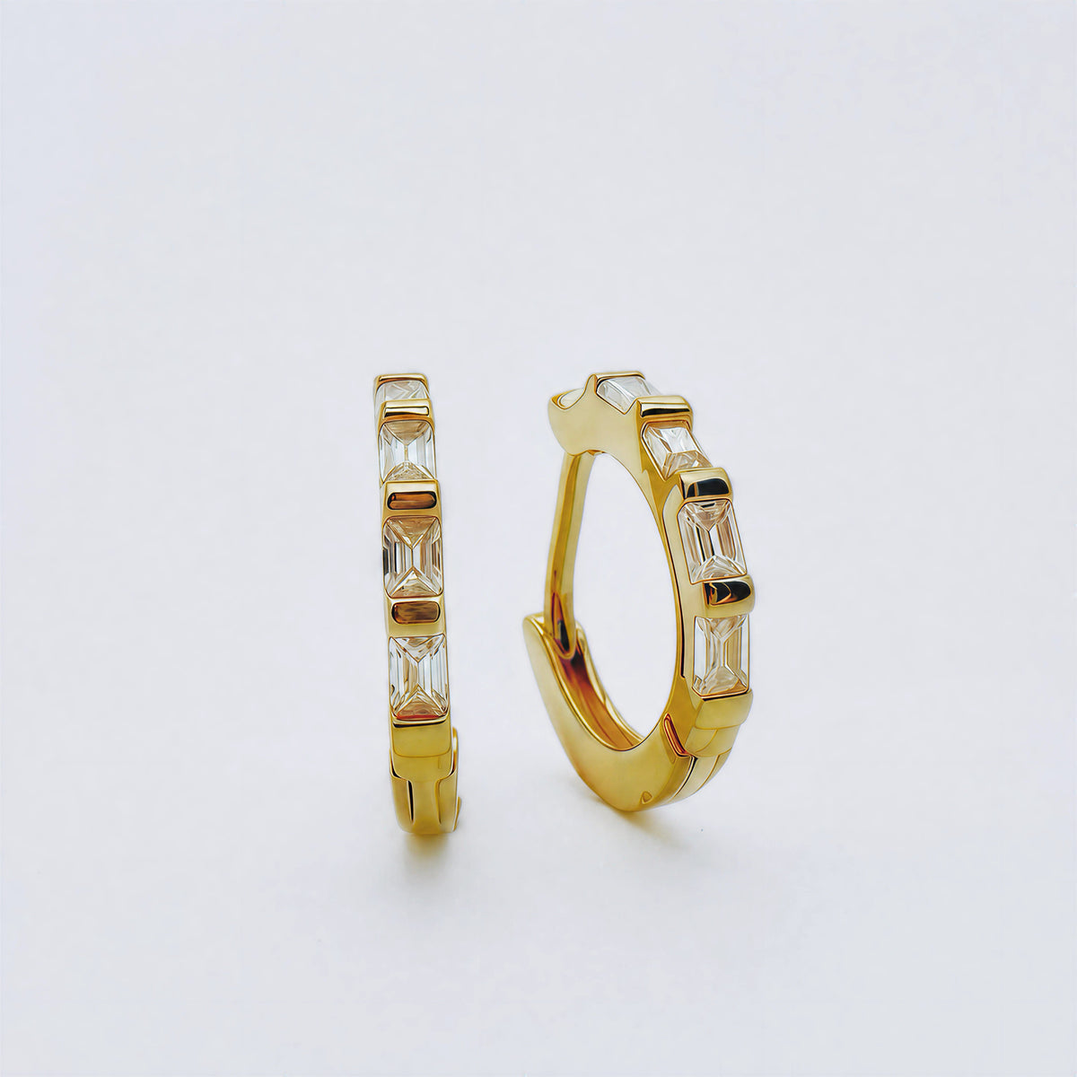 Night Kite sterling silver hoop earrings by Orin