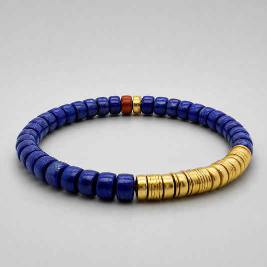 Lapis lazuli and sterling silver bracelet by ORIN