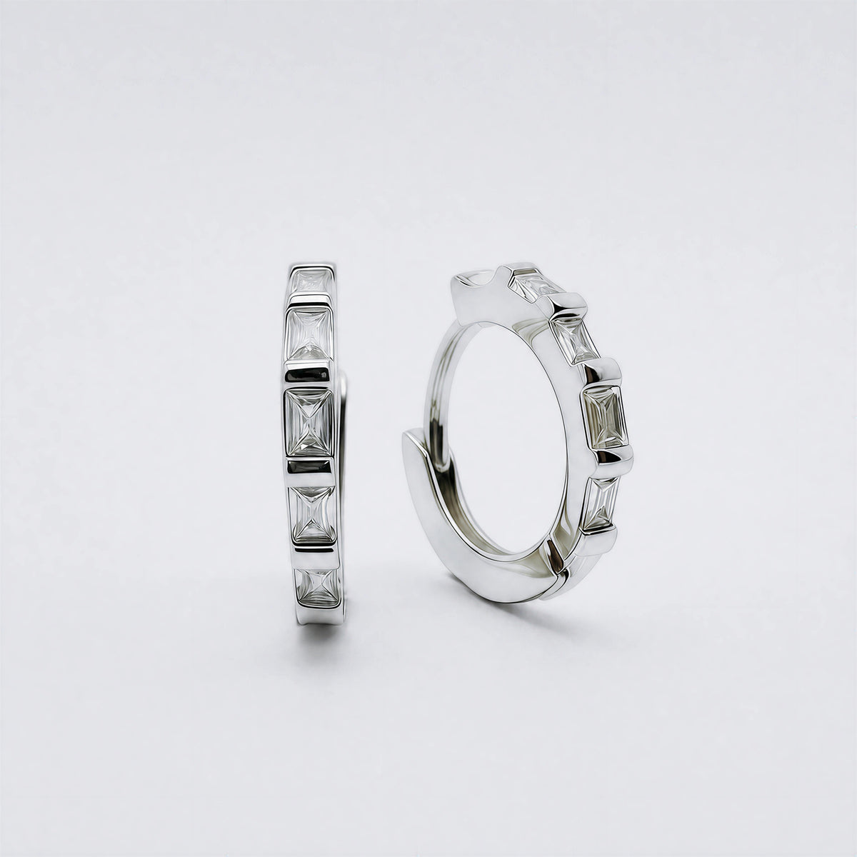 Night Kite sterling silver hoop earrings by Orin