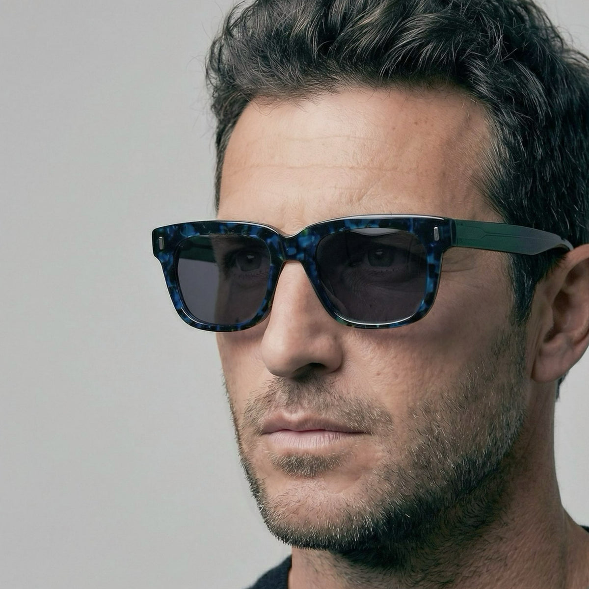 Model wearing Pine Shade sunglasses