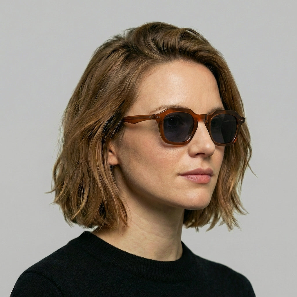 Model wearing Water Ring sunglasses