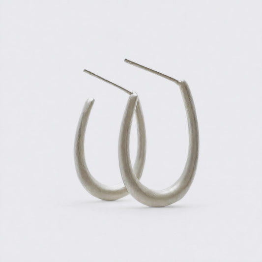 Quiet Loop 925 sterling silver hook earrings by Orin